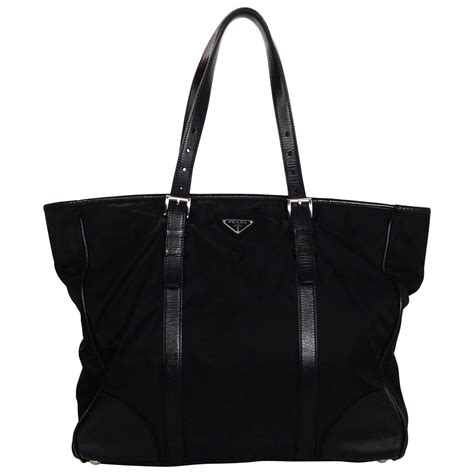 prada leather tote used|prada nylon tote sale.